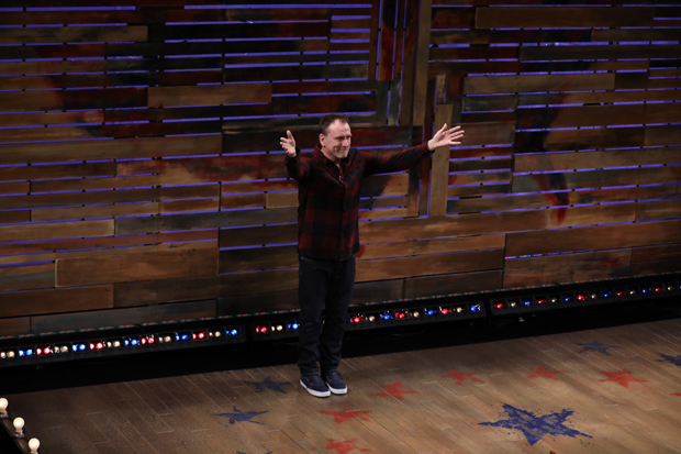 Colin Quinn takes a bow in Red State Blue State.