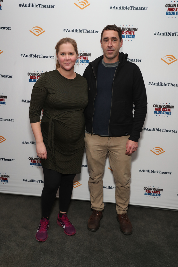 Amy Schumer and Chris Fischer attend the opening night of Red State Blue State.