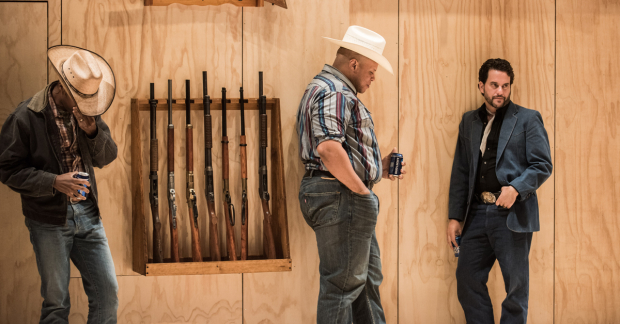 A scene from the Daniel Fish production of Rodgers and Hammerstein&#39;s Oklahoma!