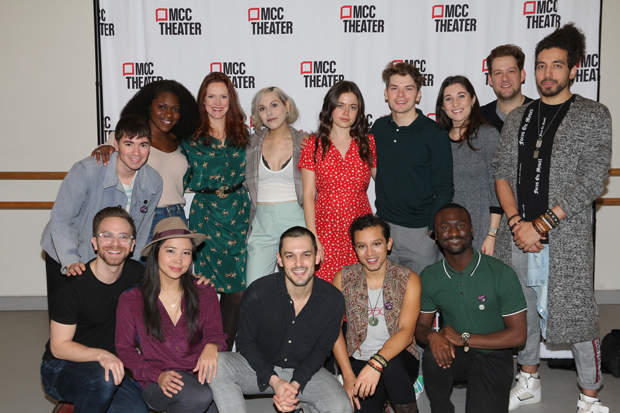 The cast of Alice by Heart, the new musical receiving its New York premiere at MCC Theater.