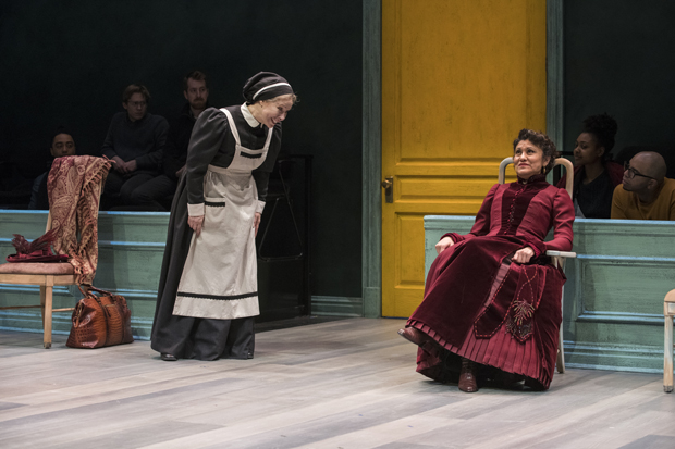 Barbara Robinson and Sandra Marquez in A Doll&#39;s House, Part 2 at Steppenwolf.