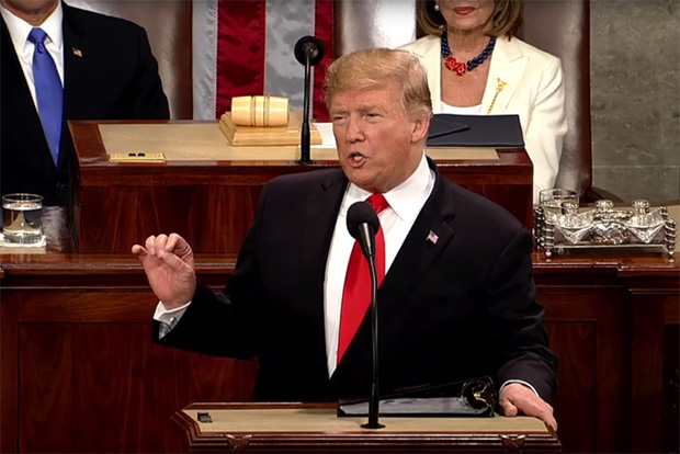 President Donald Trump delivered his State of the Union Address in the House Chamber of the United States Capitol.