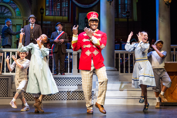 Norm Lewis as Harold Hill in The Music Man.