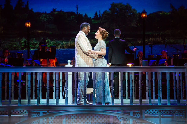 Norm Lewis and Jessie Mueller in a scene from The Music Man.