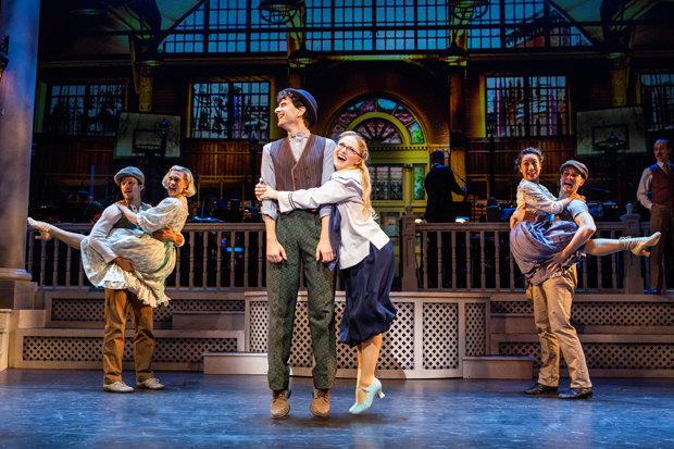 John Cariani and Hayley Podschun in The Music Man at the Kennedy Center.