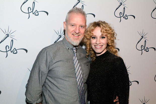 Chris Barron and Lindsay Nicole Chambers at the opening of Freestyle Love Supreme.
