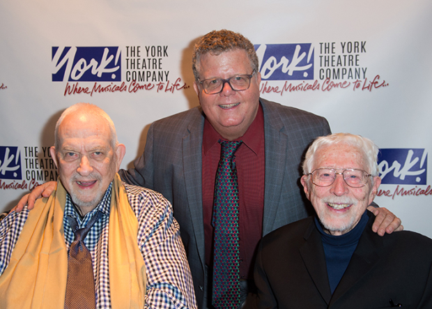 York Theatre Producing Artistic Director James Morgan (center) with I Do! I Do! creators Harvey Schmidt and Tom Jones.