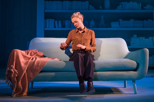 Carey Mulligan starred in Dennis Kelly&#39;s Girls &amp; Boys at the Minetta Lane Theatre.