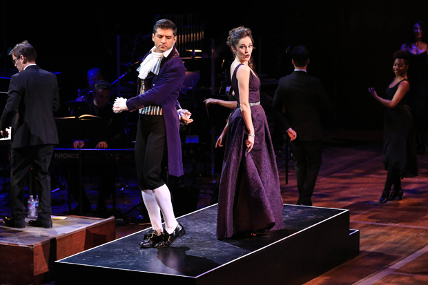 Tony Yazbeck and Laura Osnes in The Scarlet Pimpernel.