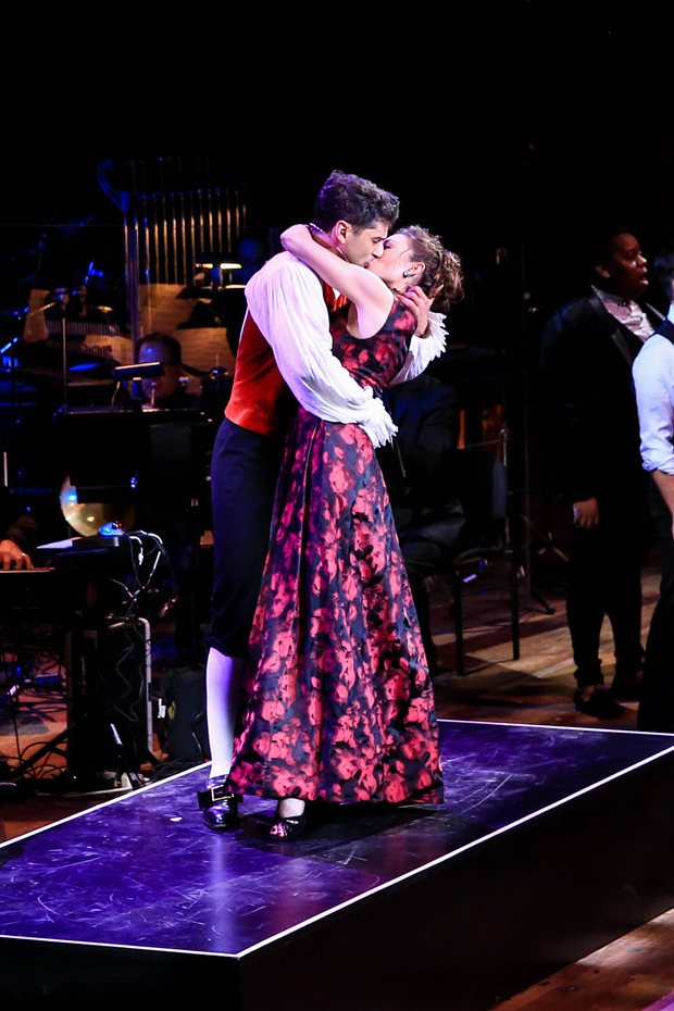 Tony Yazbeck and Laura Osnes in The Scarlet Pimpernel.