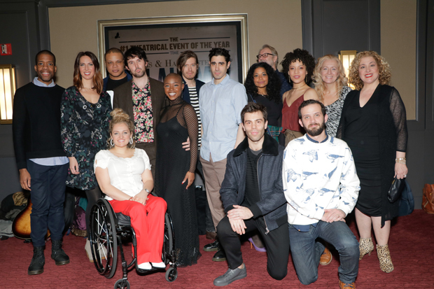 The cast of Oklahoma! met with the press on February 19.