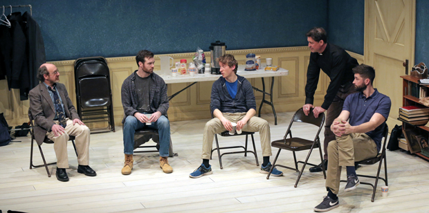 Seth Berner, Jared Mongeau, Thomas Ian Campbell, Paul Drinan, and Conor Riordan Martin star in The Irish Curse.