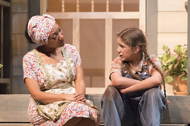 Callina Situka and Jemma Kosanke starred in Houston&#39;s A.D. Players production of Sergel&#39;s To Kill a Mockingbird in 2017.