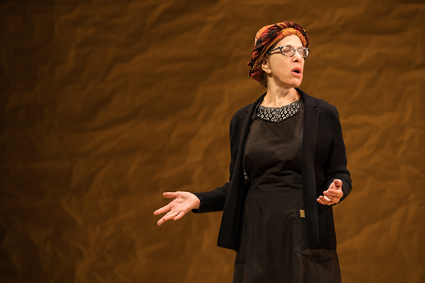 Jackie Hoffman as Yente the matchmaker in Fiddler on the Roof.