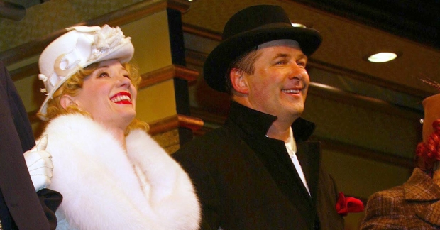 Anne Heche and Alec Baldwin during curtain call of the 2004 Roundabout production of Twentieth Century.