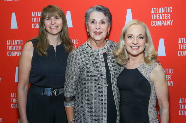 Atlantic Theater Company gala honorees Emily Tow Jackson, Carol Auerbach, and Vicki Reiss.