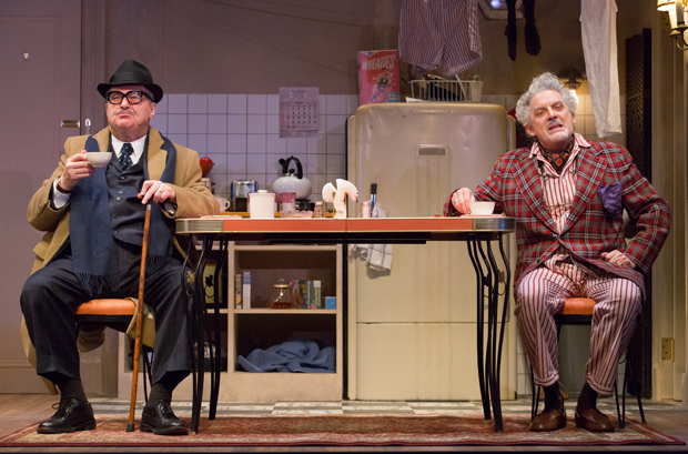 Allen Lewis Rickman and Carl Wallnau star in Bristol Riverside Theatre&#39;s new production of The Sunshine Boys.