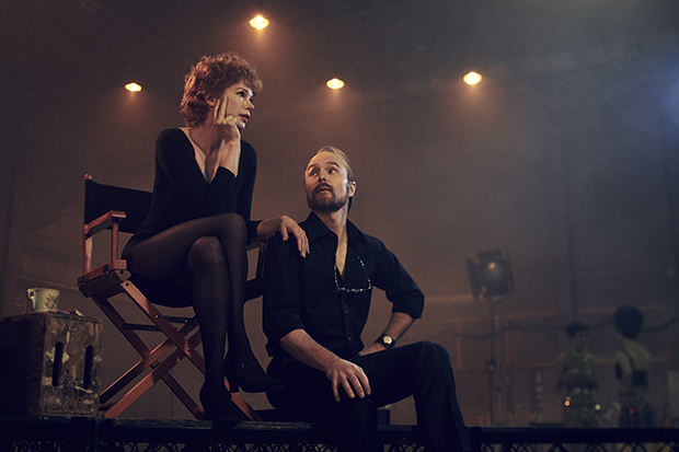 Michelle Williams as Gwen Verdon and Sam Rockwell as Bob Fosse in a promo image for Fosse/Verdon.