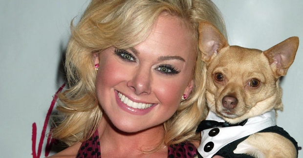 Laura Bell Bundy and Chico at the opening of Legally Blonde in 2007.