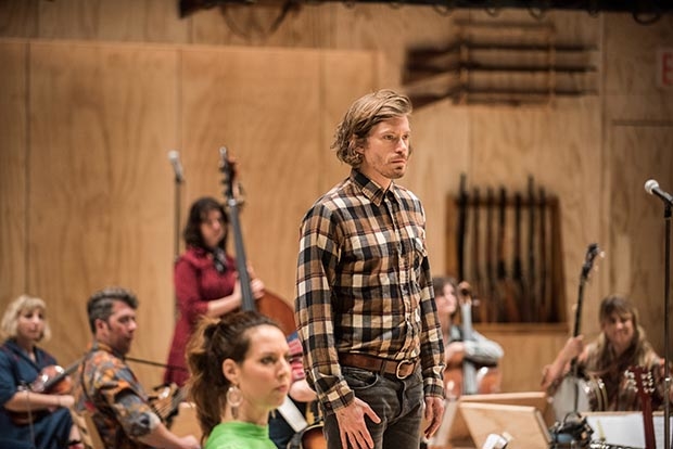 Patrick Vaill played Jud Fry in director Daniel Fish&#39;s production of Oklahoma! at St. Ann&#39;s Warehouse last year. He&#39;s now reprising that performance at Broadway&#39;s Circle in the Square Theatre.