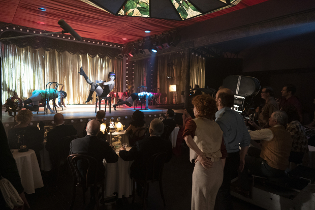 Kelli Barrett as Liza Minnelli (onstage) in a scene from Fosse/Verdon.