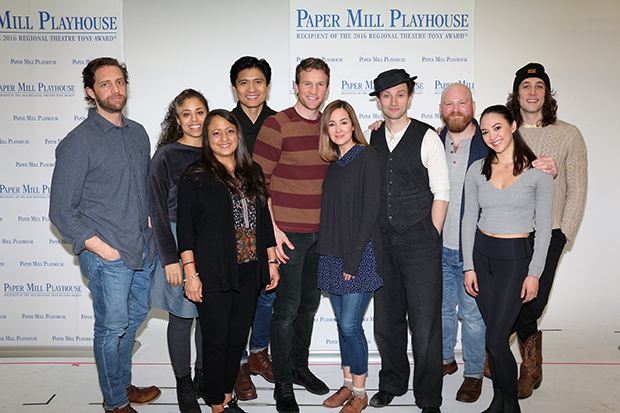 The full company of Benny &amp; Joon at Paper Mill Playhouse.