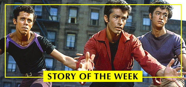 George Chakiris (center) starred as Bernardo in the 1961 film adaptation of West Side Story.