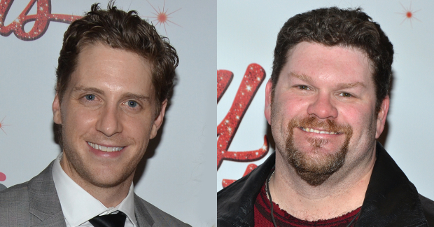 Andy Kelso and Daniel Stewart Sherman at the opening night of Kinky Boots on Broadway.