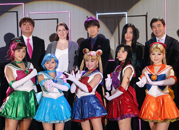 The cast and creative team of Pretty Guardian Sailor Moon The Super Live.