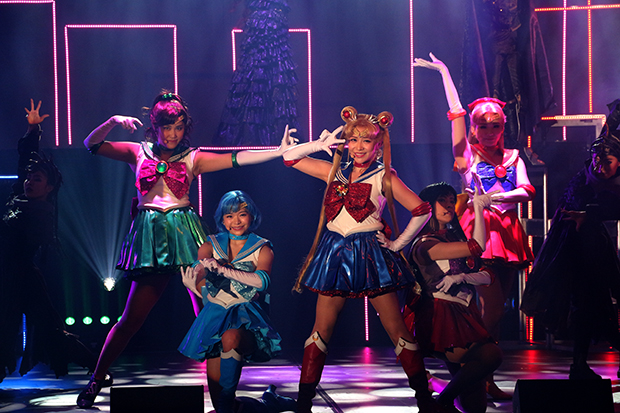 The stars of Pretty Guardian Sailor Moon The Super Live.