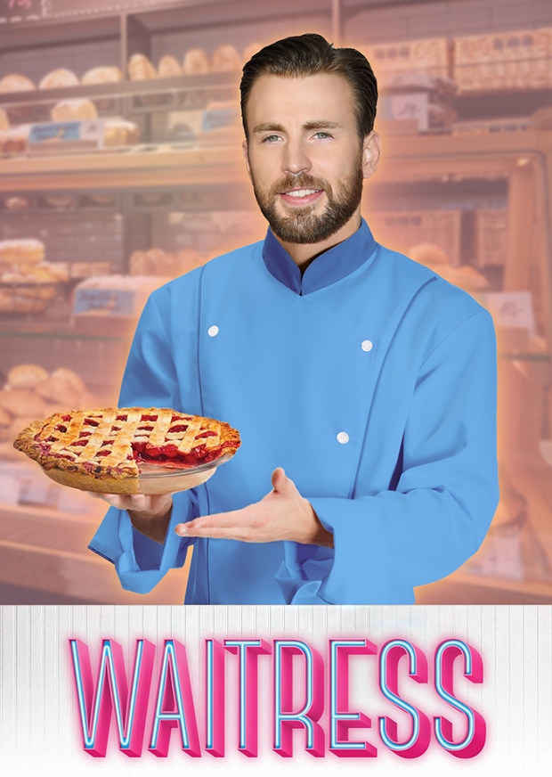 Chris Evans will star in Broadway&#39;s Waitress as &quot;Jarrod,&quot; the first-ever male version of expert pie maker Jenna. 