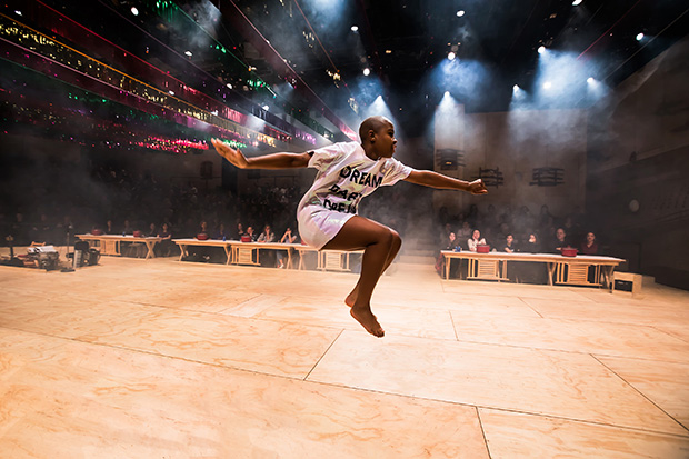 Gabrielle Hamilton dances the Oklahoma! dream ballet.