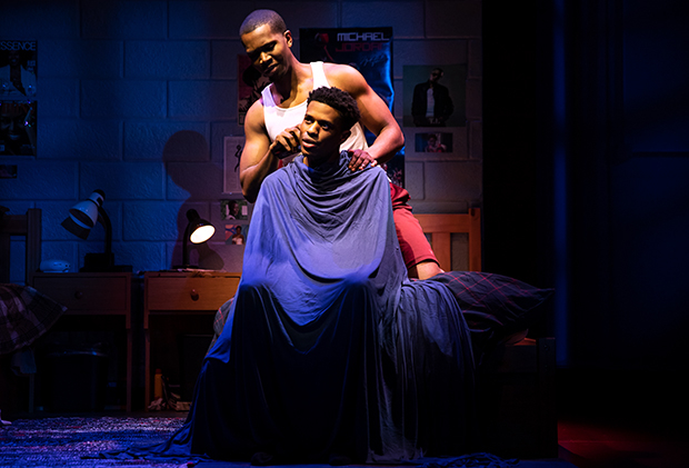 John Clay III and Jeremy Pope in Choir Boy on Broadway.