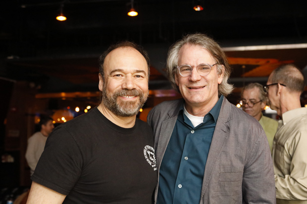 Danny Burstein, who plays Alfred P. Doolittle, with director Bartlett Sher.