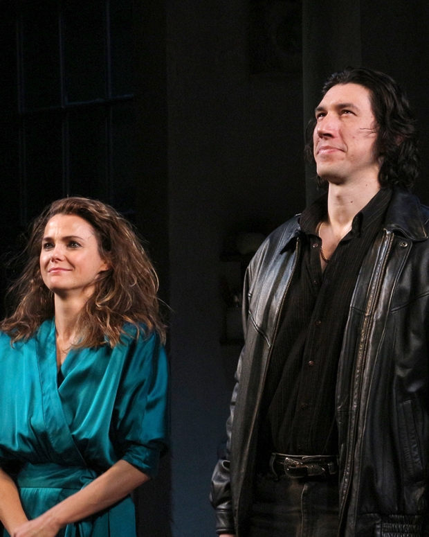 Keri Russell and Adam Driver take a bow.