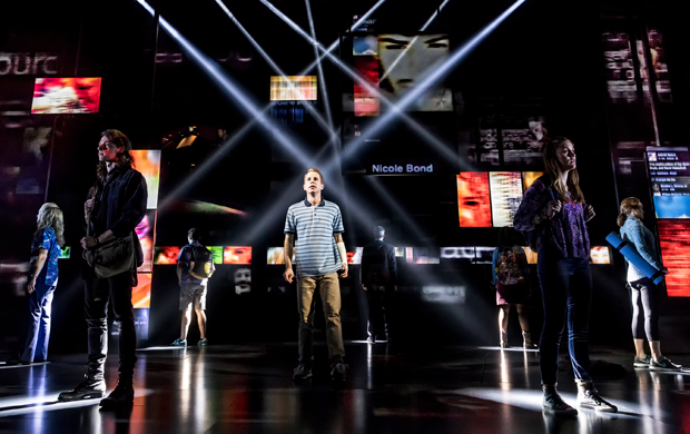 A scene from Broadway&#39;s technology-centric Dear Evan Hansen. 