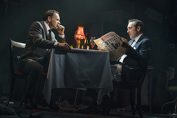 Jonny Lee Miller and Bertie Carvel star in Ink on Broadway.