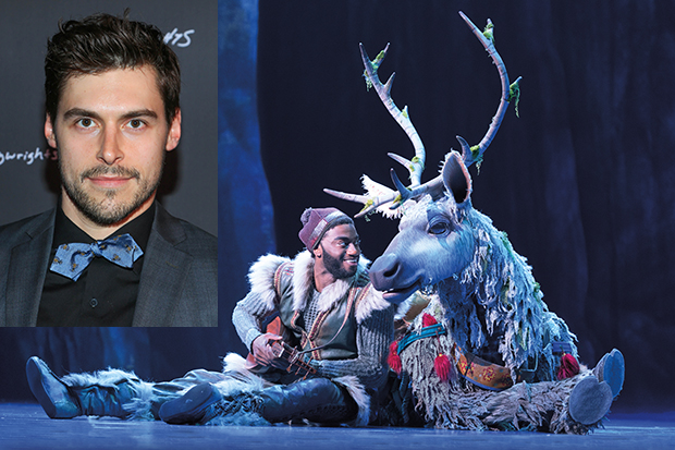 Andrew Pirozzi plays Sven in Frozen.