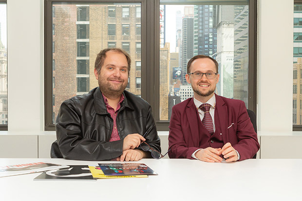 The room where it happens: Critics David Gordon and Zachary Stewart sit in the TM conference room where the Drama Desk nominators meet to discuss eligible shows.