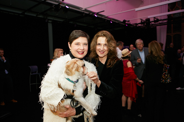 Isabella Rossellini and Barbara Broccoli at the opening night of Link Link Circus.