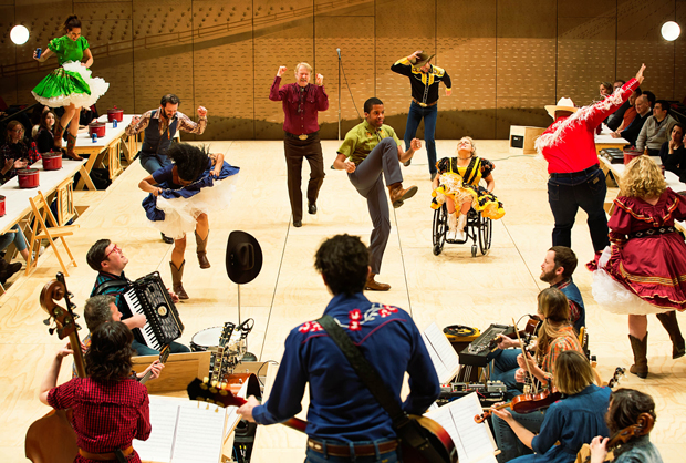 The cast of Oklahoma! on Broadway.