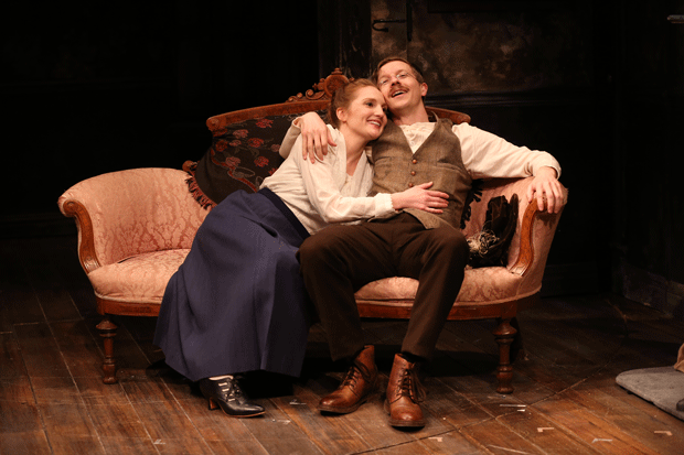 Clare O&#39;Malley and Adam Petherbridge star in Sean O&#39;Casey&#39;s The Plough and the Stars, directed by Charlotte Moore, at Irish Repertory Theatre.
