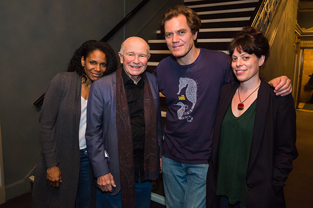Terrence McNally with Audra McDonald, Michael Shannon, and Arin Arbus.