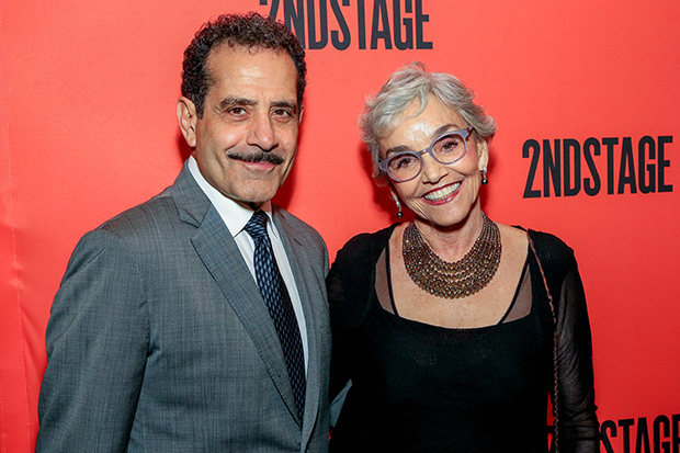 Tony Shalhoub and Brooke Adams at the Second Stage Gala.