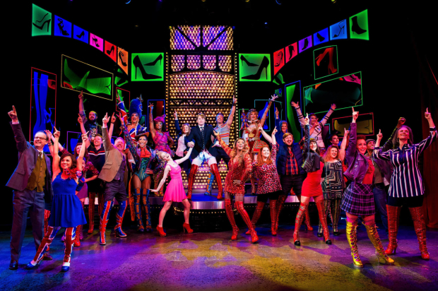 The original West End company of Kinky Boots.