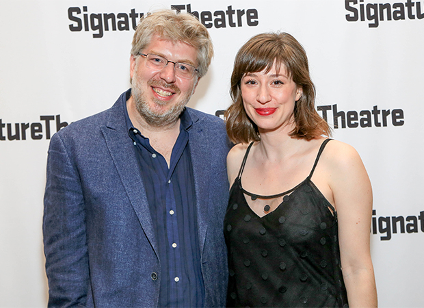 Octet creator Dave Malloy with director Annie Tippe.