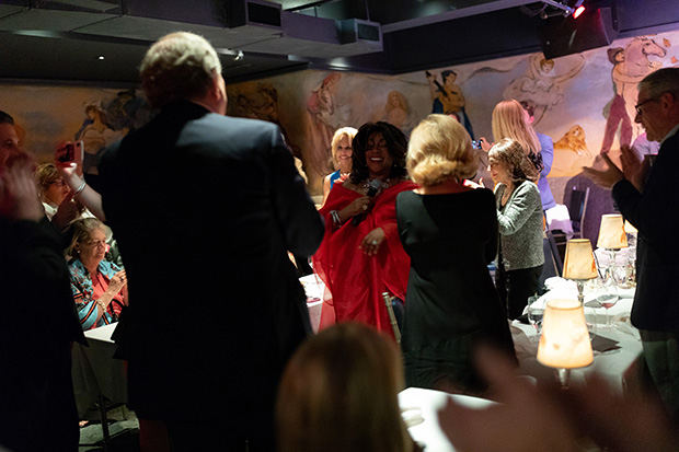 Mary Wilson receives a standing ovation at the Café Carlyle.