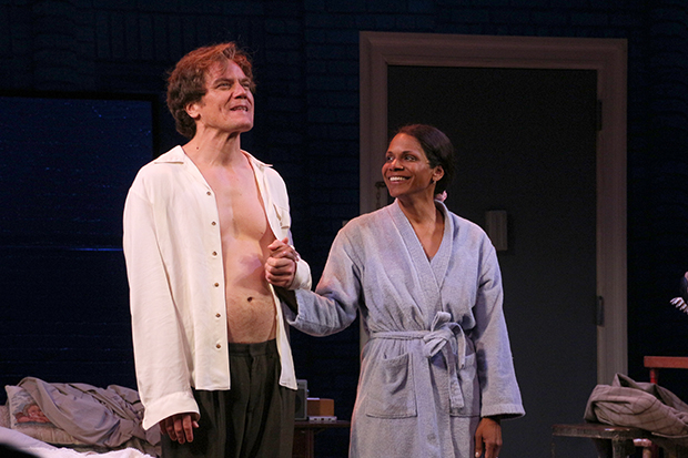 Michael Shannon and Audra McDonald on stage in Frankie and Johnny in the Clair de Lune.