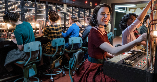 Rachel Brosnahan in The Marvelous Mrs. Maisel.