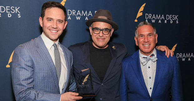 Santino Fontana, composer David Yazbek, and book writer Robert Horn all took home 2019 Drama Desk Awards for Tootsie. 